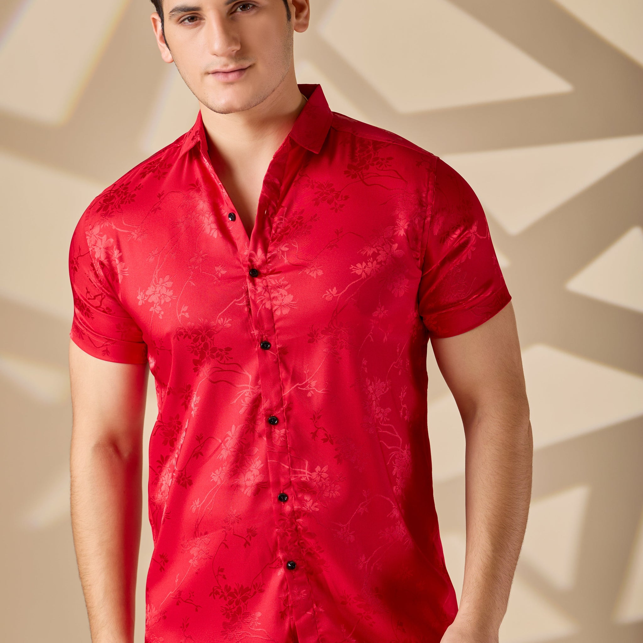 Glossy Satin Silk Shirt