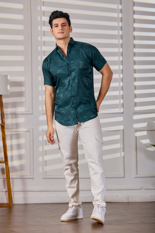 Glossy Satin Silk Shirt