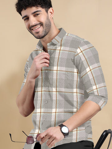 VistaChecks Cotton-Linen Shirt