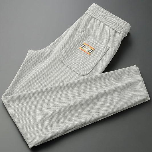 Men's Premium Textured Jogger Pants with Utility Pocket