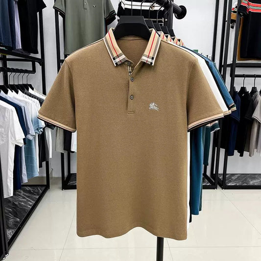 AristoCheck Emblem Collar Polo