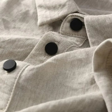Men’s Solid Linen Polo